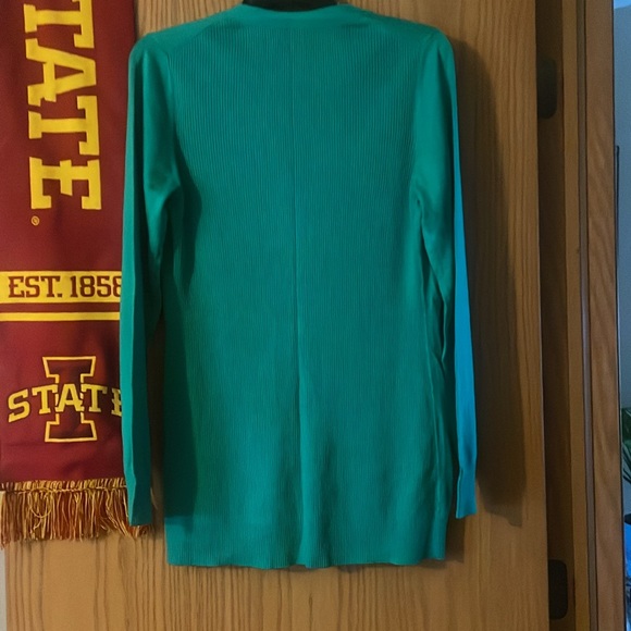 Banana Republic Sweater Women Large,Green Button Up Cardigan Lightweight - Picture 2 of 6